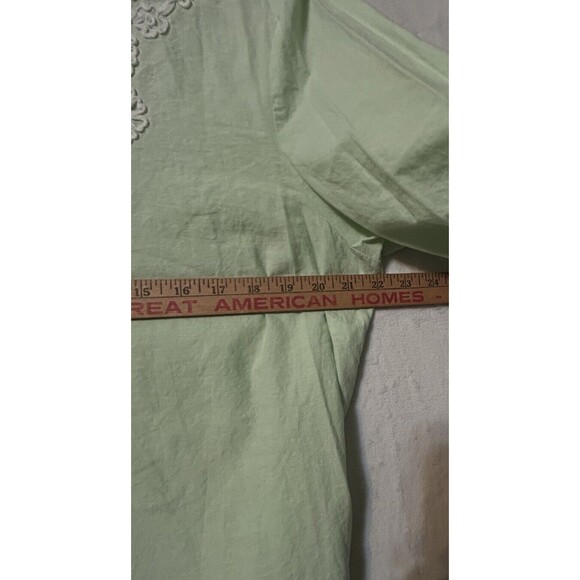 Brooks Brothers Women's Linen Blend Tunic Top Light Green 3/4 Sleeve Size XL - Picture 4 of 10